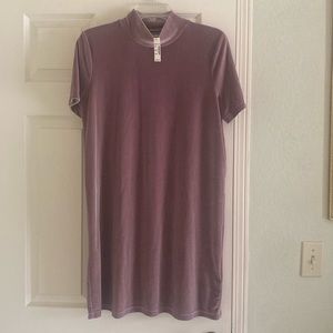 Madewell short sleeve dress. NWT SZ L. Style H2540 Mauve color.